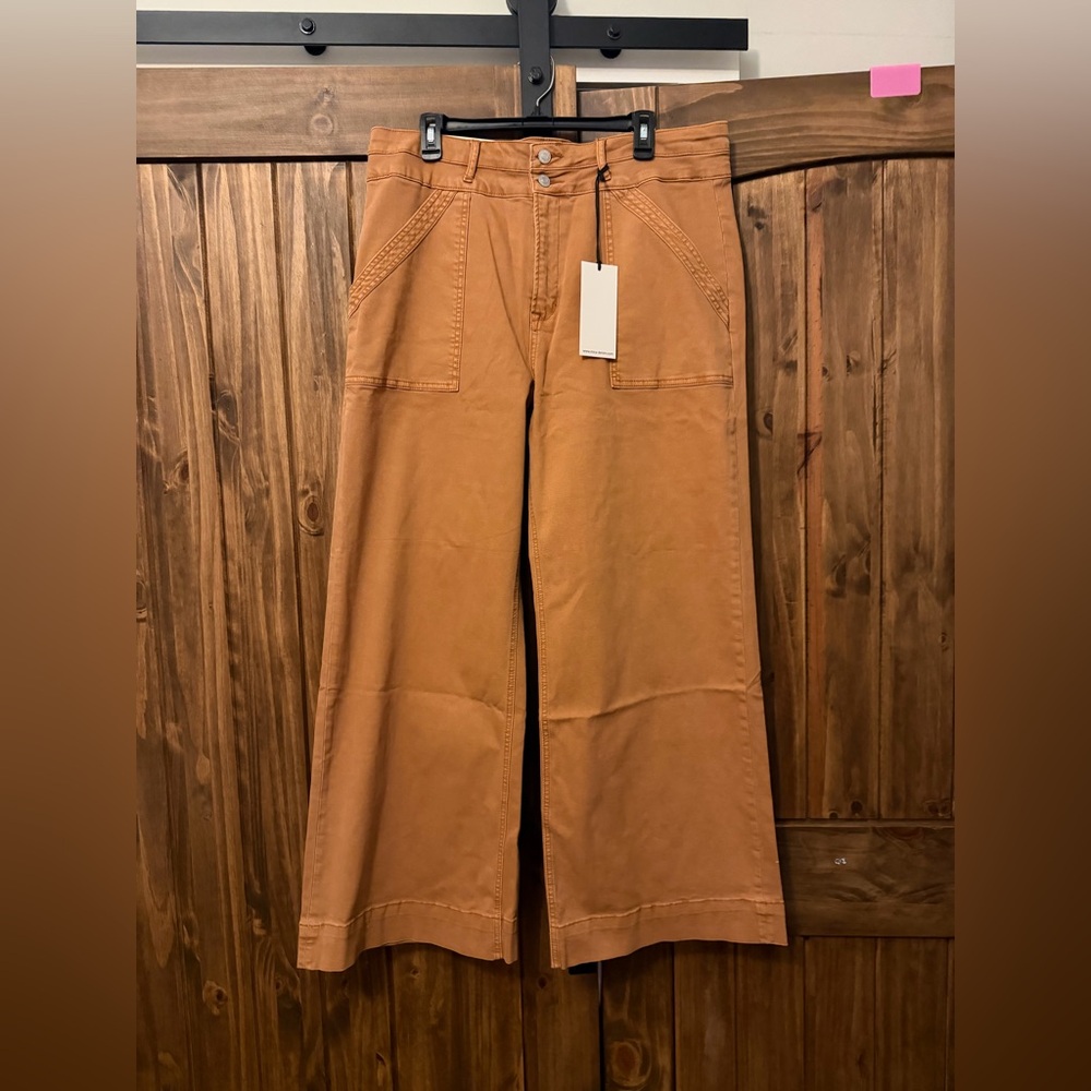Wide Leg Women’s Jeans in Burnt Orange